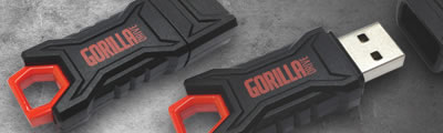 GorillaDrive USB / Red Text Edition