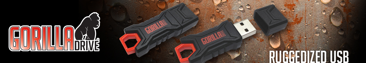 GorillaDrive USB / Red Text Edition